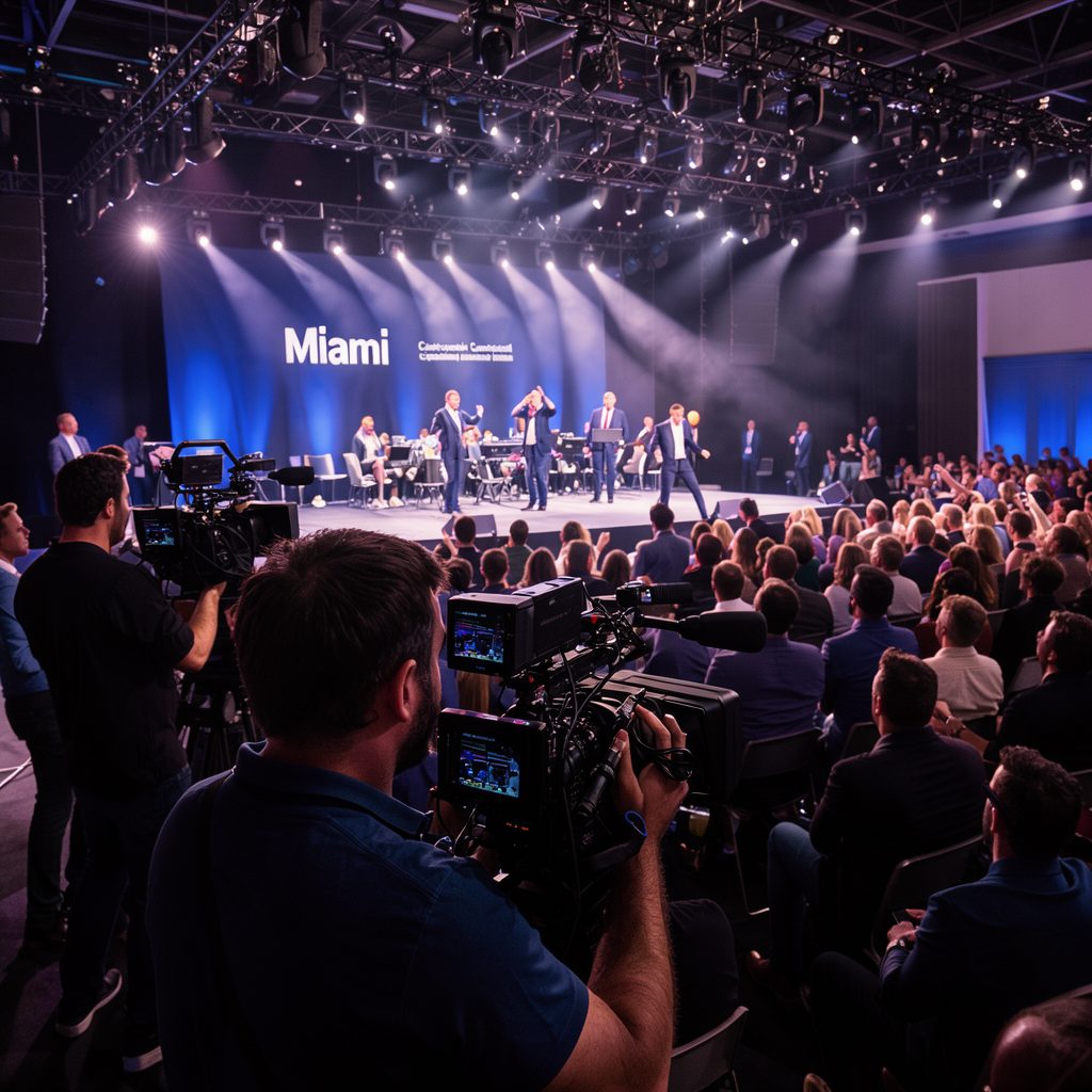 Miami Event Video Pro team filming in Miami