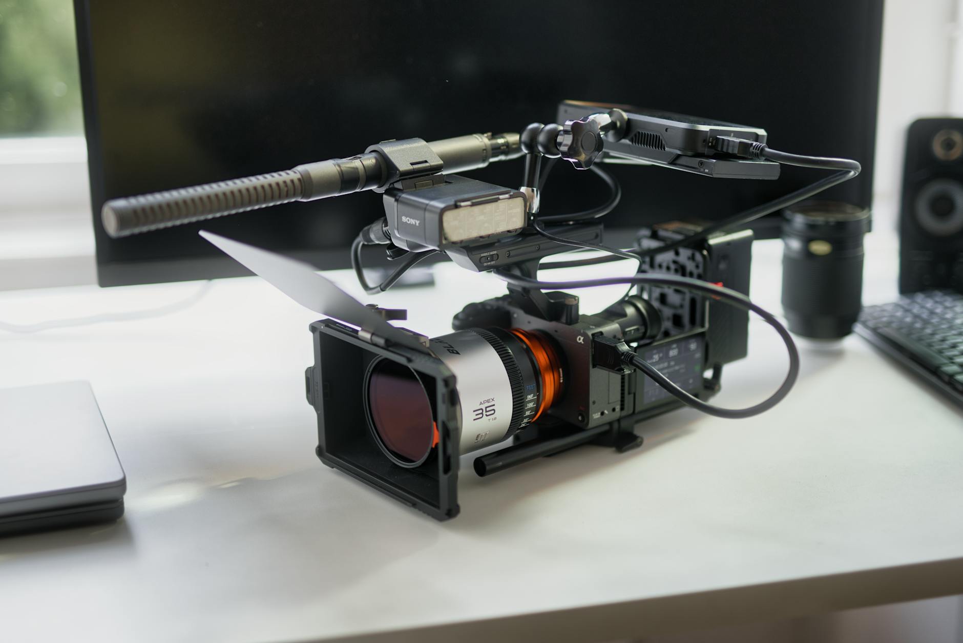 Professional video production camera equipment